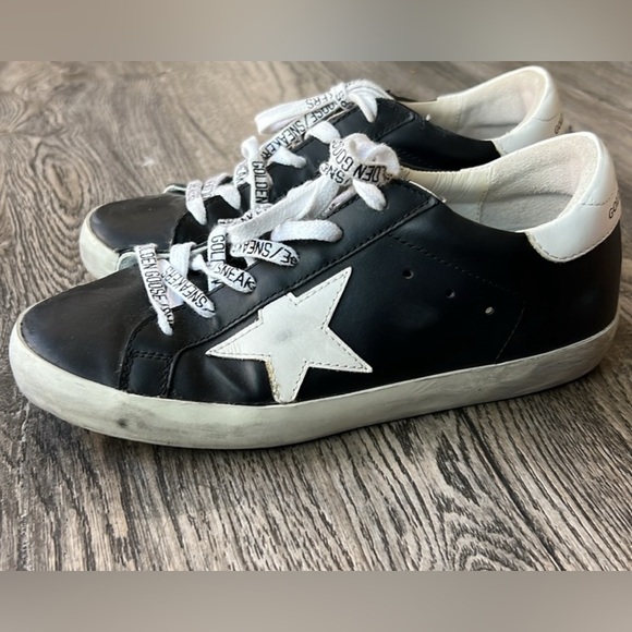 Golden Goose black leather sneaker - Picture 1 of 7